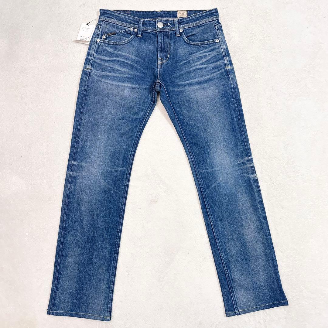 未使用級 YANUK MICHEL ミシェル 30 ストレッチ ヒゲ ハチノス