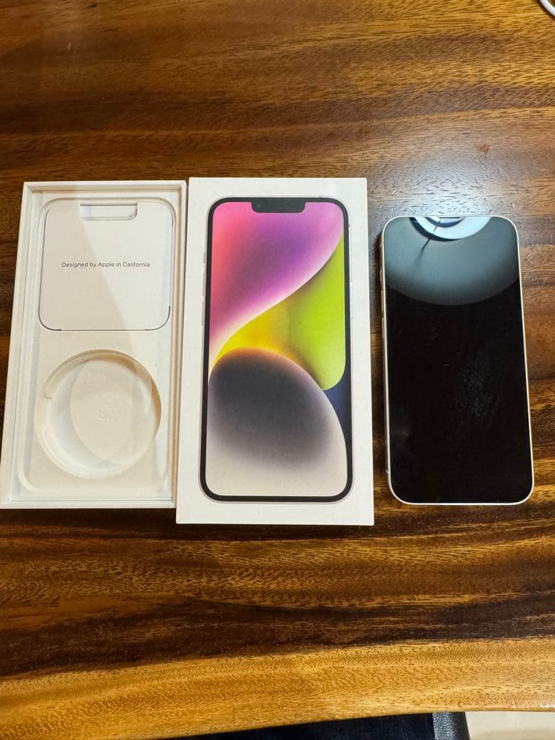 【外観新品同様】iPhone14 ホワイトスターライト　256GB SIMフリー