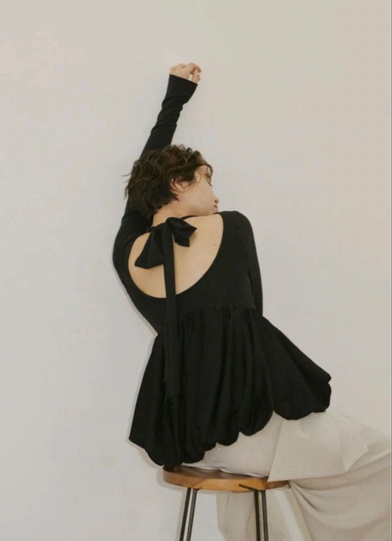 【新品】NOTRE emor ribbon balloon lulu tops