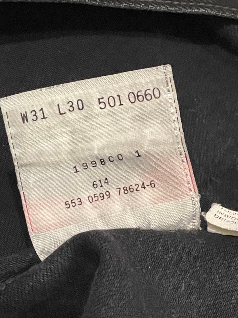 パンツ 90's Levi's 501 W31x L30 BLACK