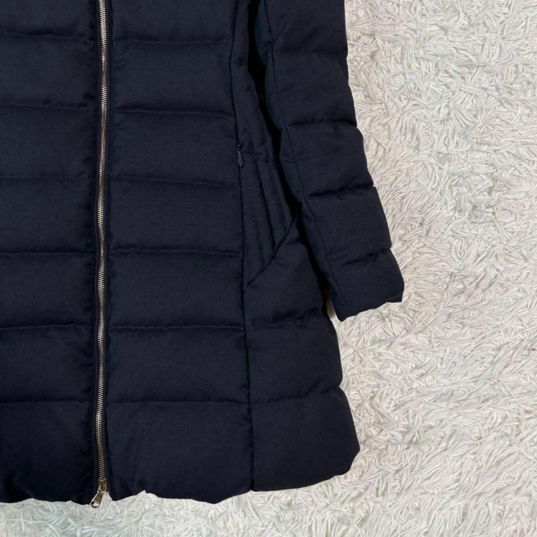 別注/未使用級　タトラス ダウンコート ポリテアマ ウール ダークネイビー