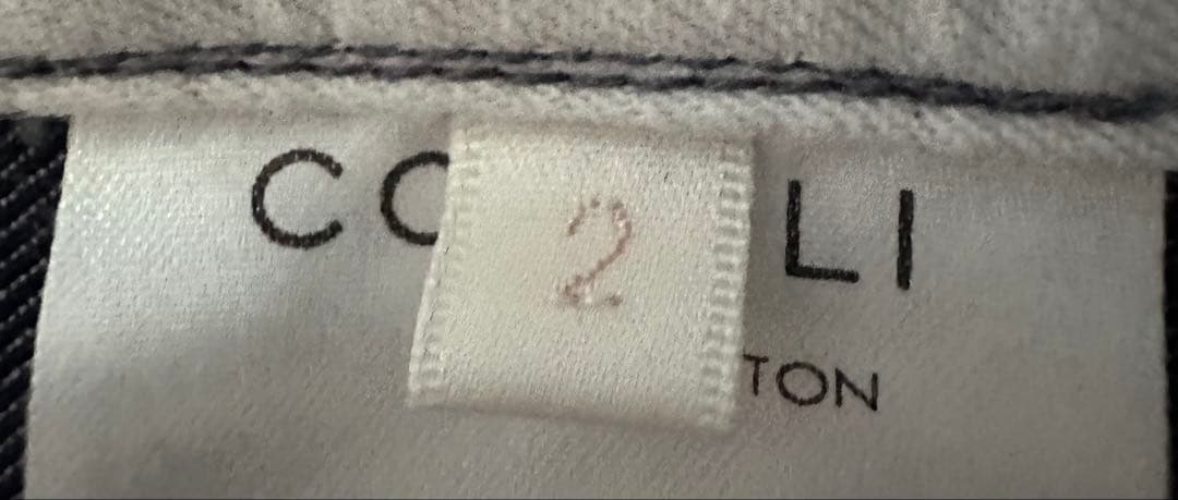 COMOLI コットンツイルローストリングパンツ ワイドテーパード サイズ2