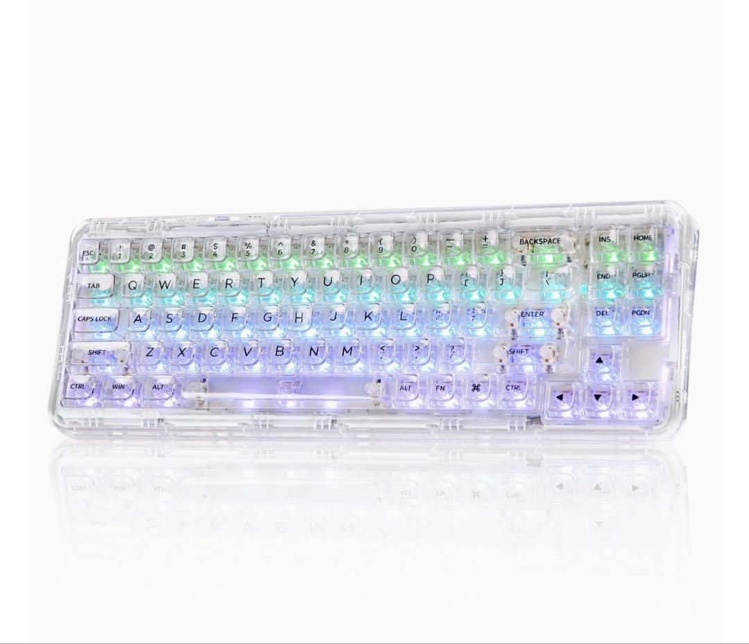 【SNS大バズり】YUNZII X71 MACも対応RGBコトコト音キーボード