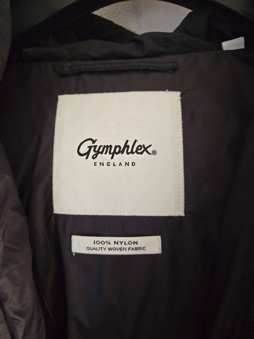Gymphlex ジムフレックス 黒 ダウンジャケット フード付き