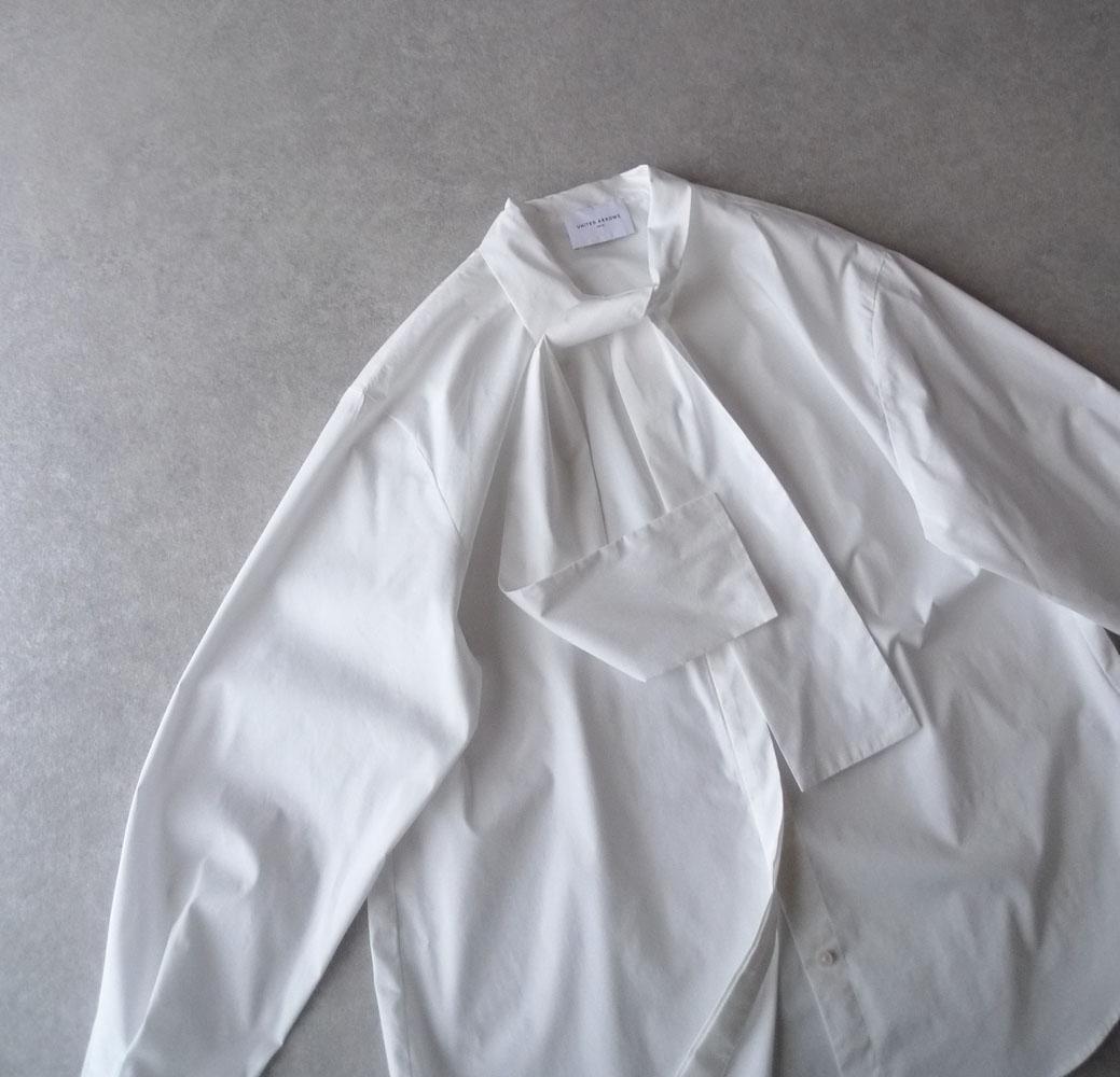 美品 ユナイテッドアローズ TOKYO 2万 ボウタイブラウス ホワイト 520