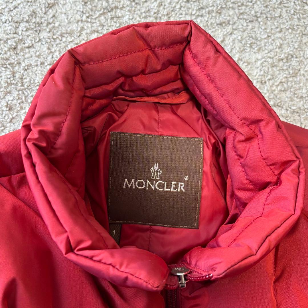【正規品】MONCLER モンクレール ダウンジャケット レッド　サイズ1