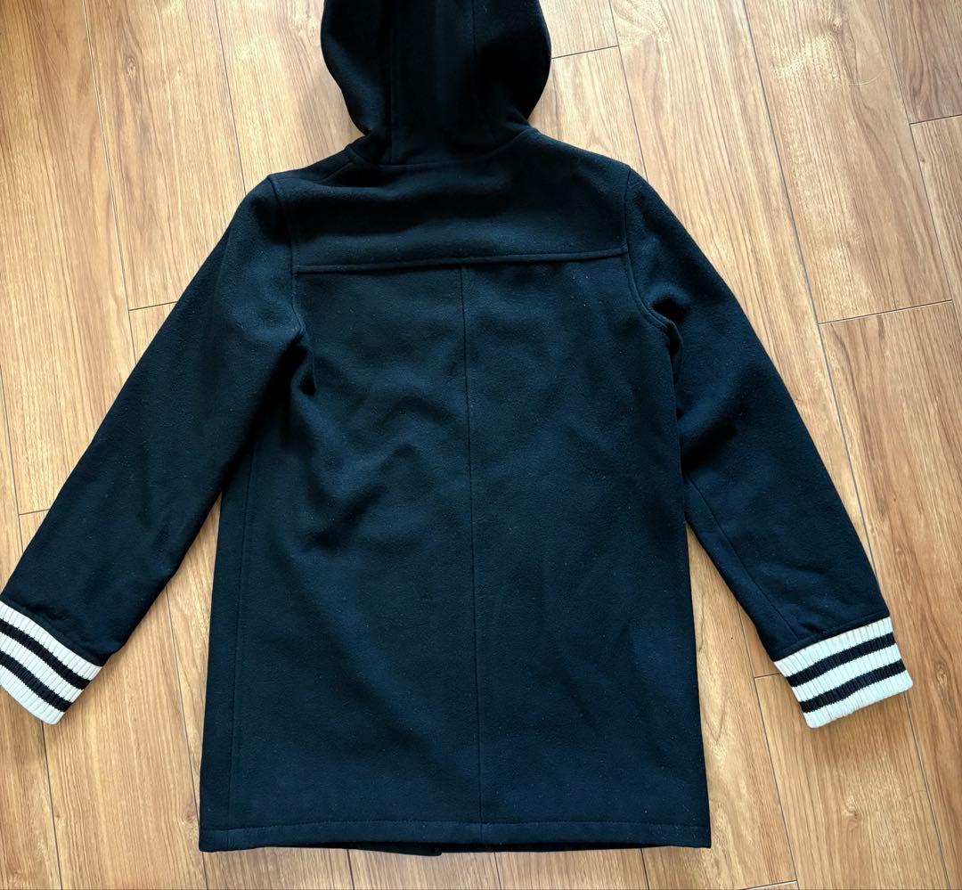 希少　クレージュ21 スタジャン ウール100% フードジャケット　ロングコート