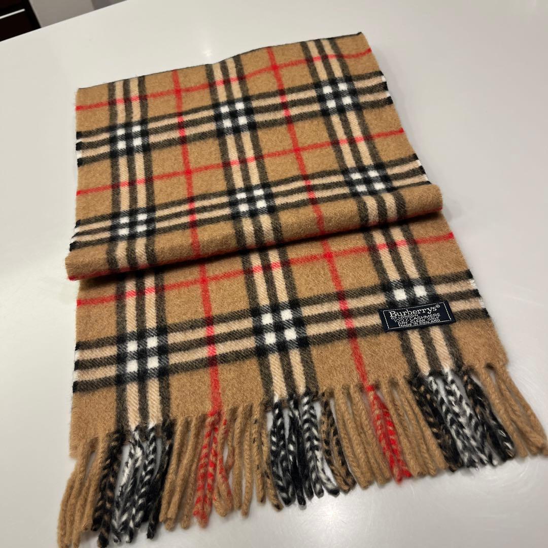 メ*5様 Burberrys ロンドン　チェック柄 カシミヤマフラー
