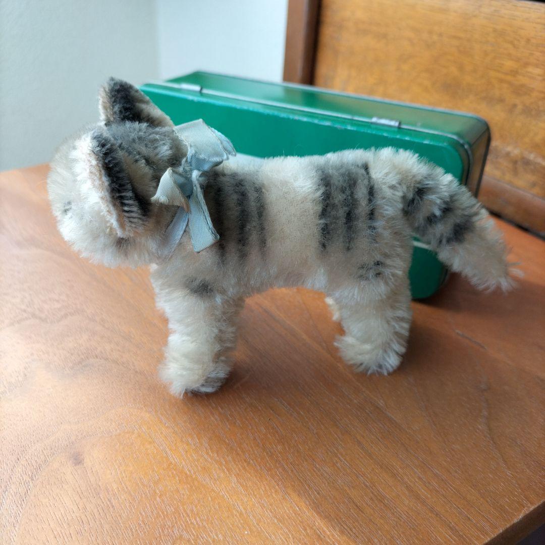 ビンテージ　シュタイフ　Tabby キャット　猫