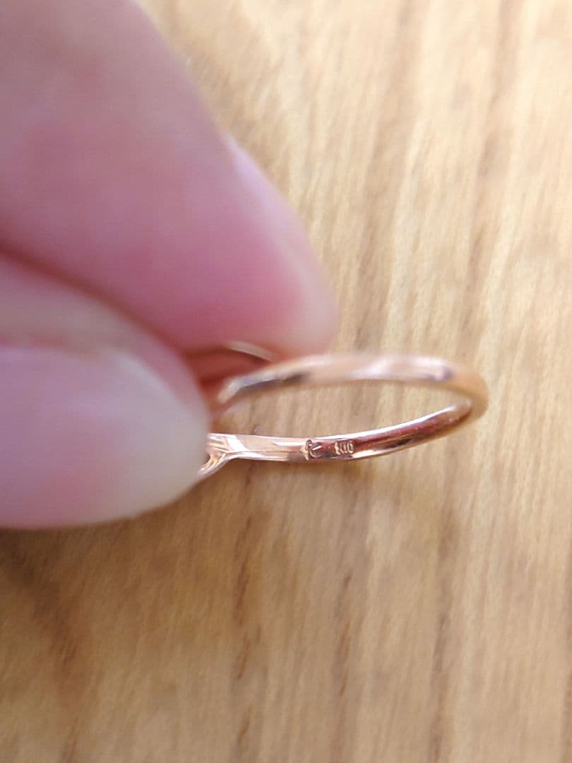 組曲 K10 ピンクゴールド リング