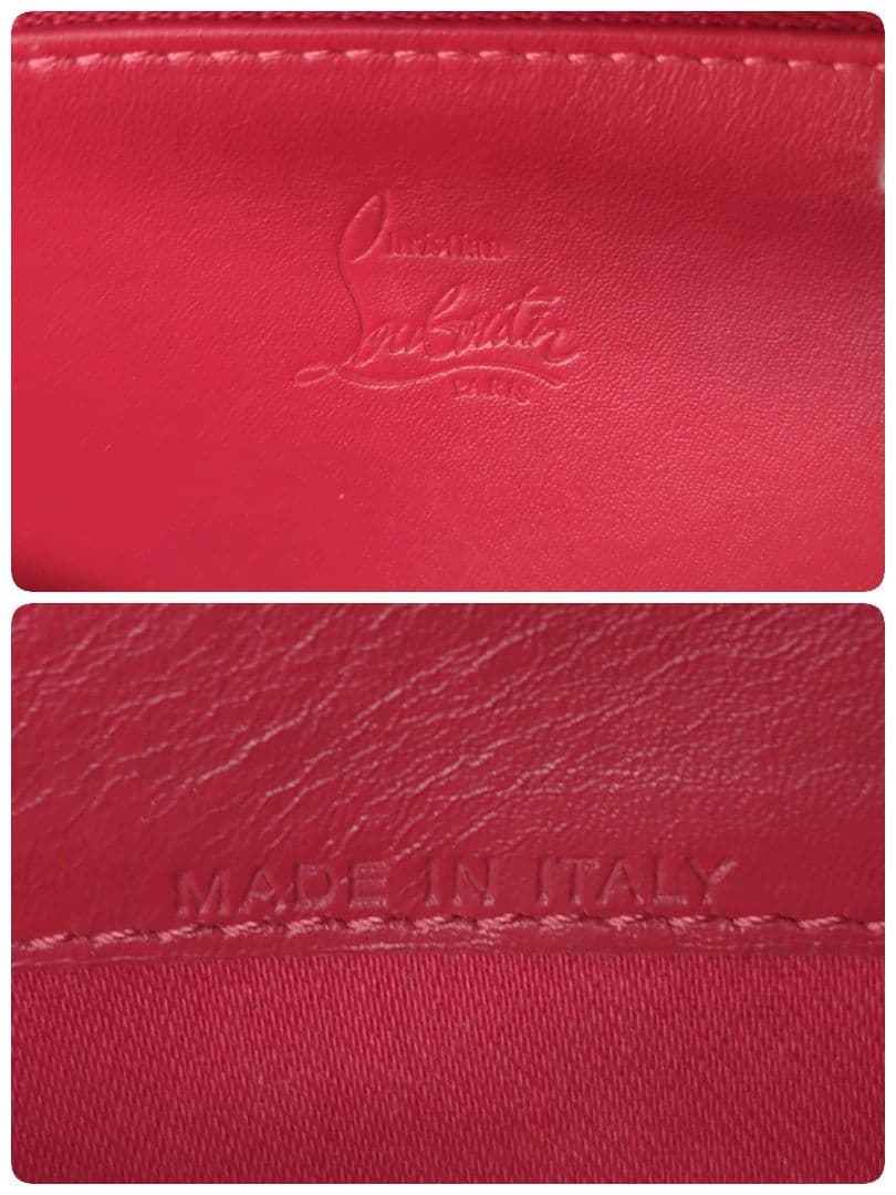 【良品】クリスチャンルブタン☆長財布 ラウンドファスナー パネトーネ スタッズ