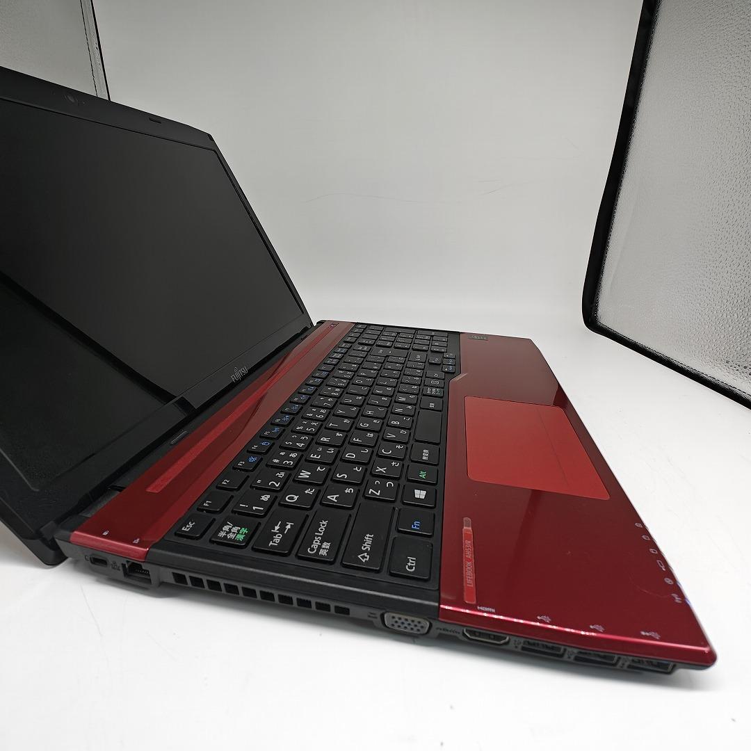【富士通】AH53 爆速i7 SSD256GB 8GB レッド ノートPC