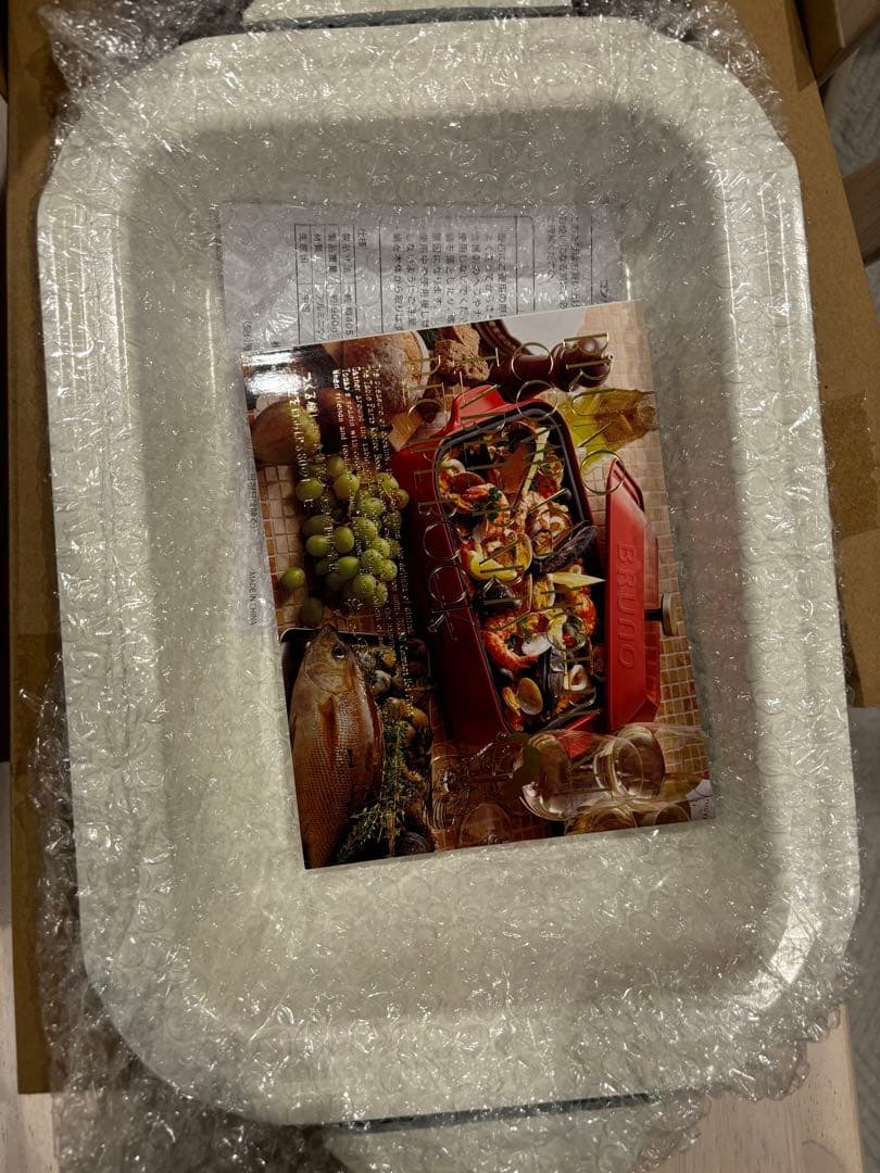 【新品未使用】BRUNOコンパクトホットプレートREDマルチグリルレシピセット