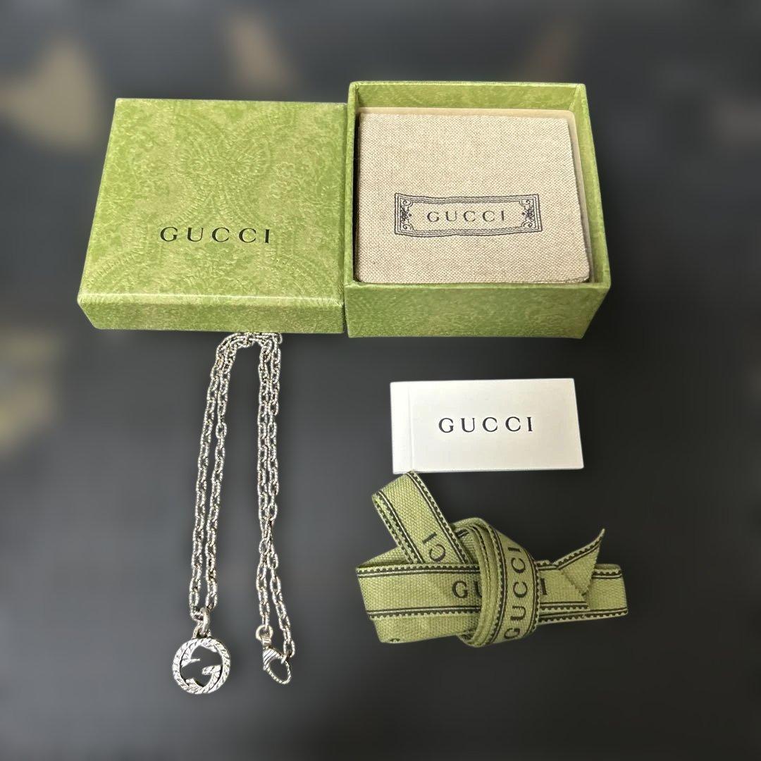 【美品】GUCCI　グッチ　インターロッキングG　アラベスク　ネックレス