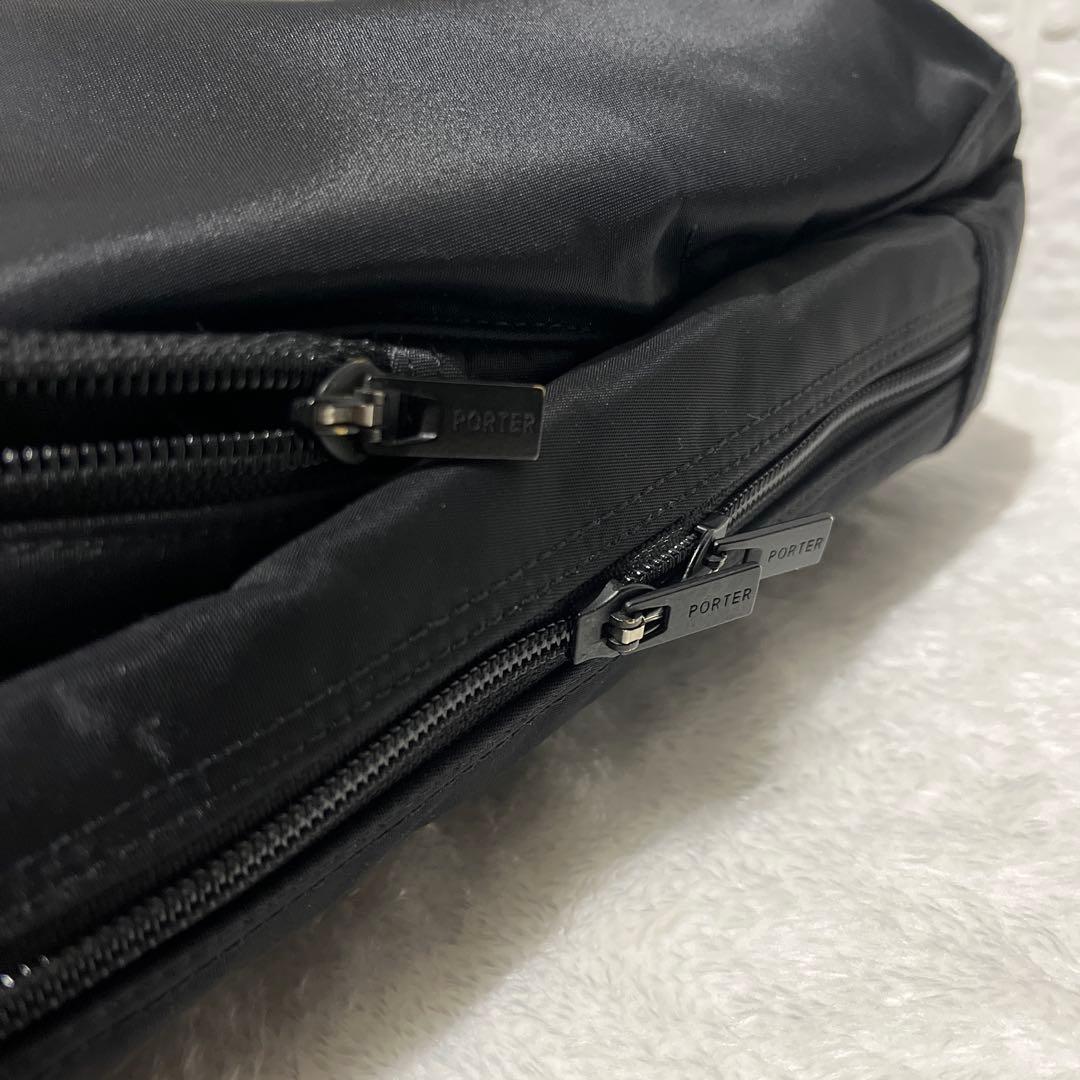 【美品】ポータータイム ビジネスバッグ 2way A4可 ブラック 吉田カバン