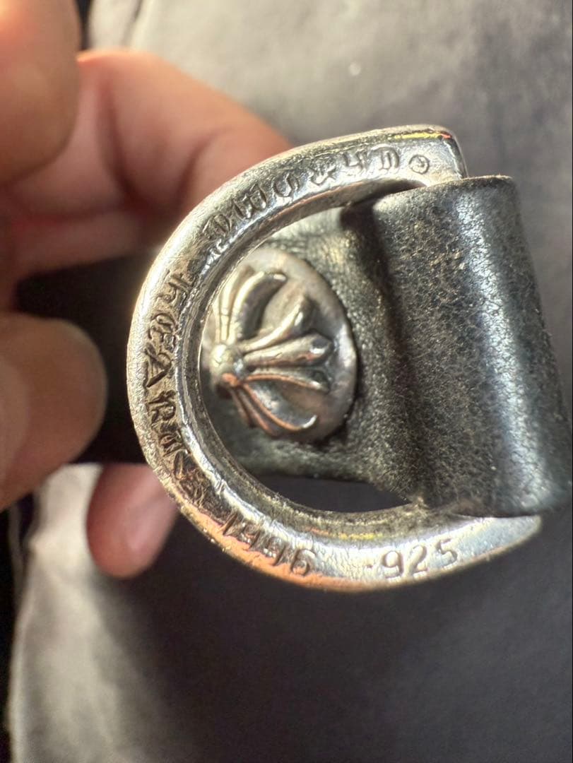 CHROME HEARTS クロムハーツクロスボールボタン Dリングベルトループ