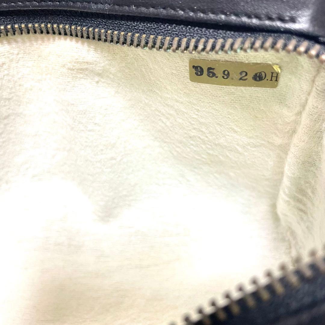 【美品】シャネル ビコローレ マトラッセ ポーチ レザー ココマーク ロゴ金具