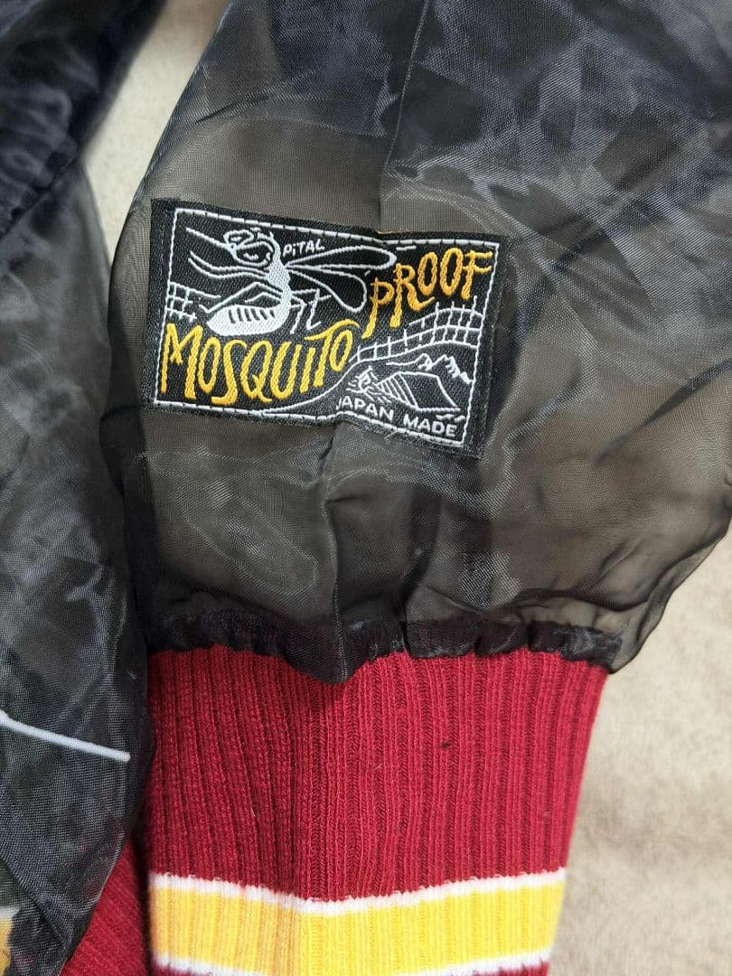 未使用 スカル vintage メッシュ生地 スカジャン unisex 美品