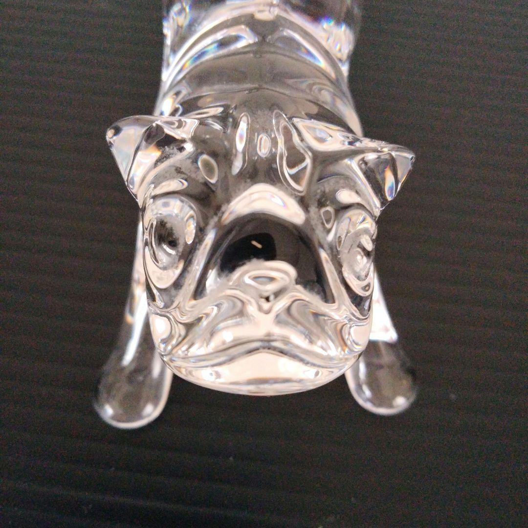【新品】バカラ　犬　ドック 動物 　置物　 パグ　ブルドック ボストンテリア