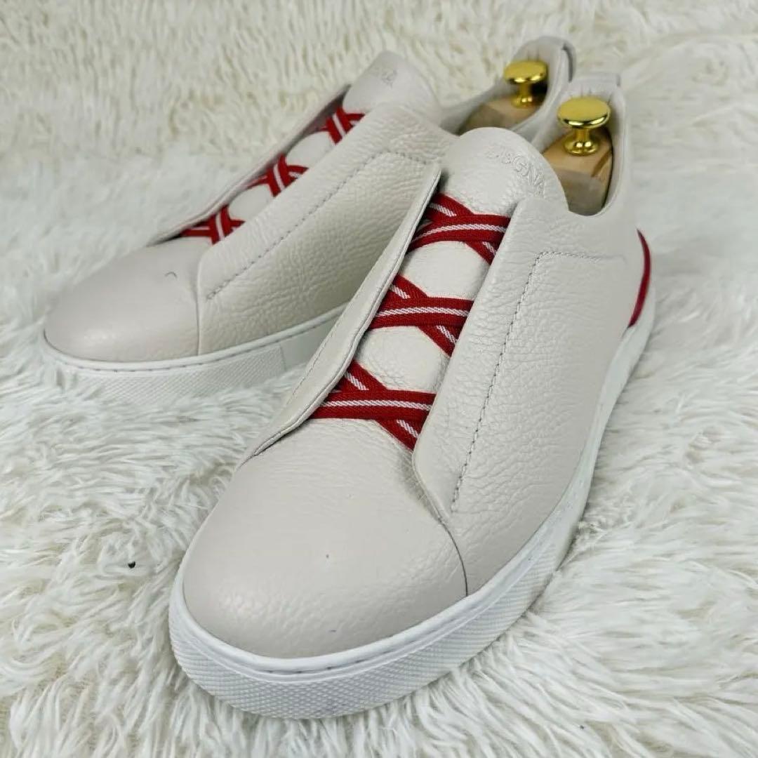 【日本限定カラー】エルメネジルド ゼニア トリプルステッチ スリッポン レザー