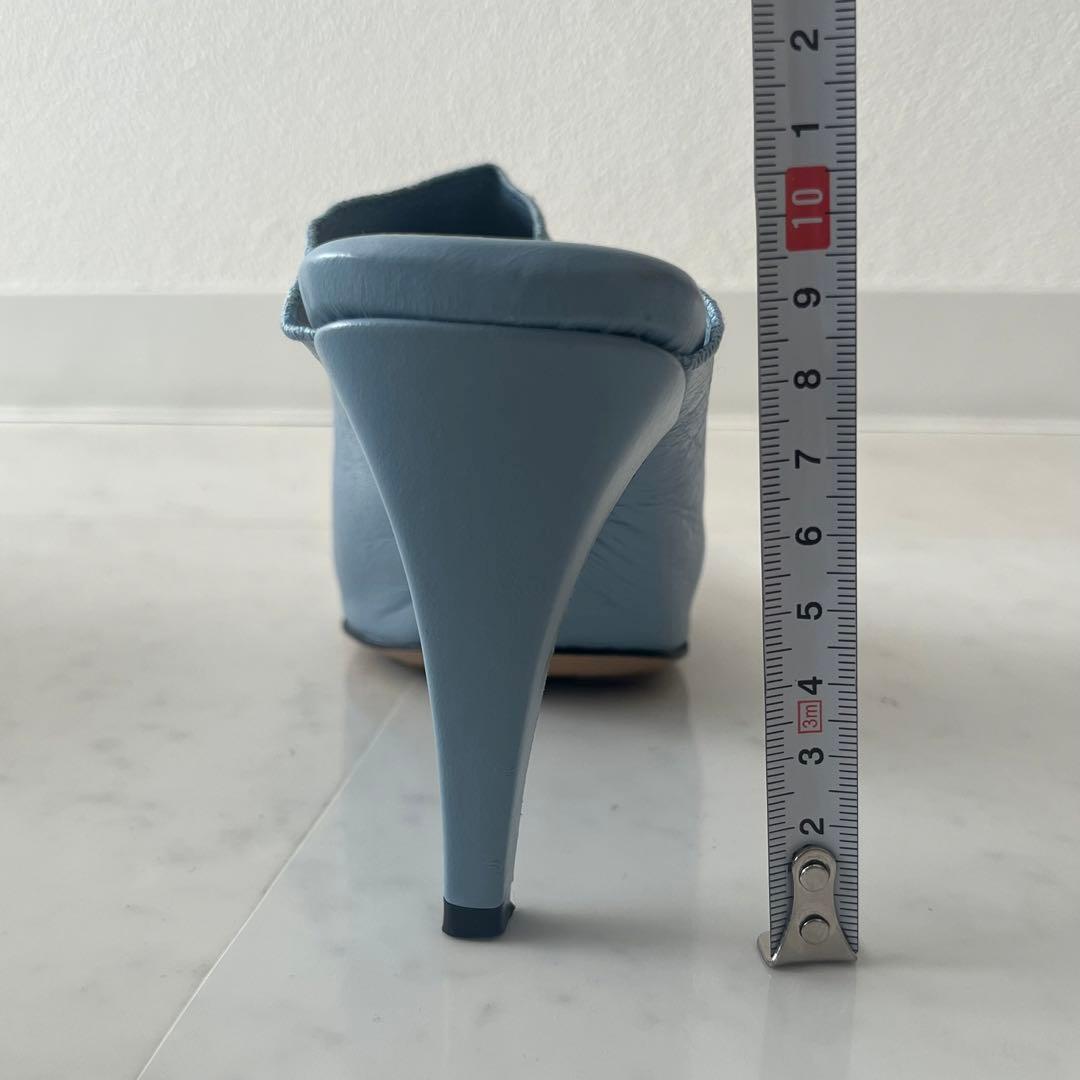 BOTTEGA VENETA 水色 レザー ミュール