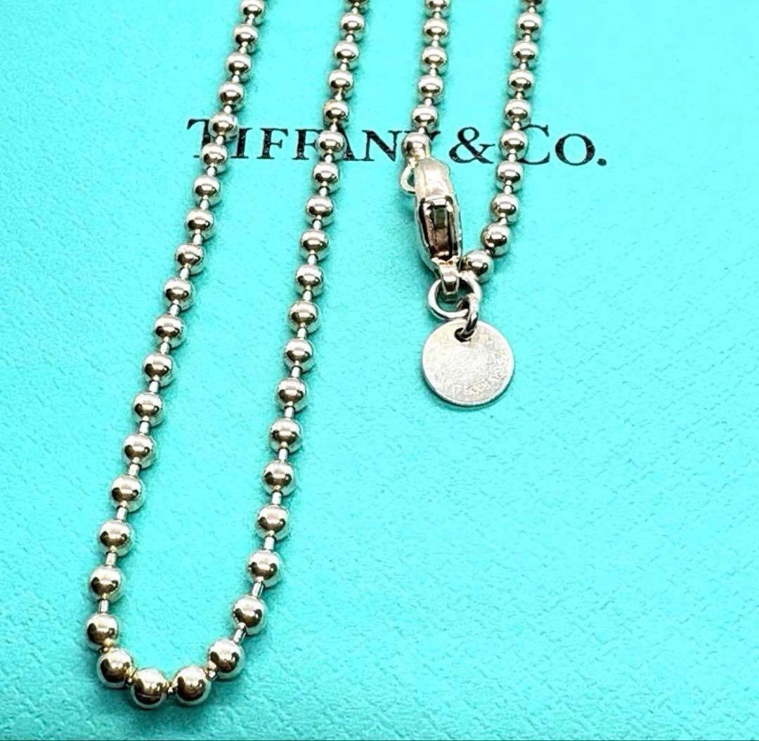 美品❤️Tiffanyティファニーロングボールチェーンネックレス925約87cm