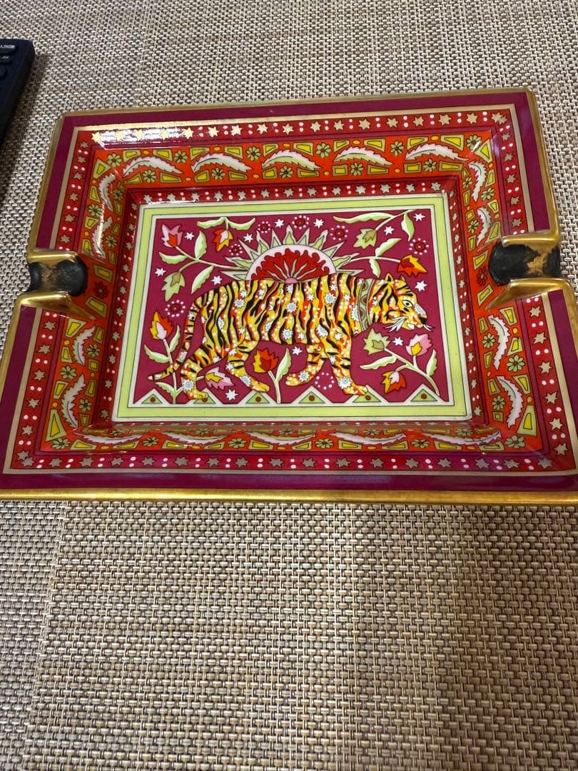 エルメス　アッシュトレイ　灰皿　虎　プレート