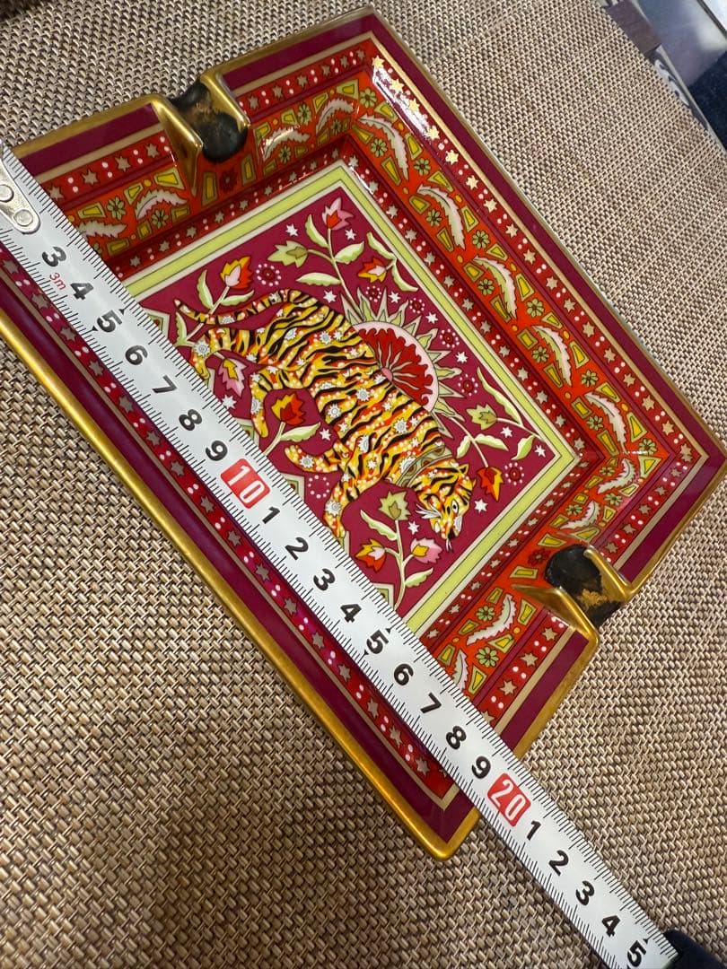 エルメス　アッシュトレイ　灰皿　虎　プレート