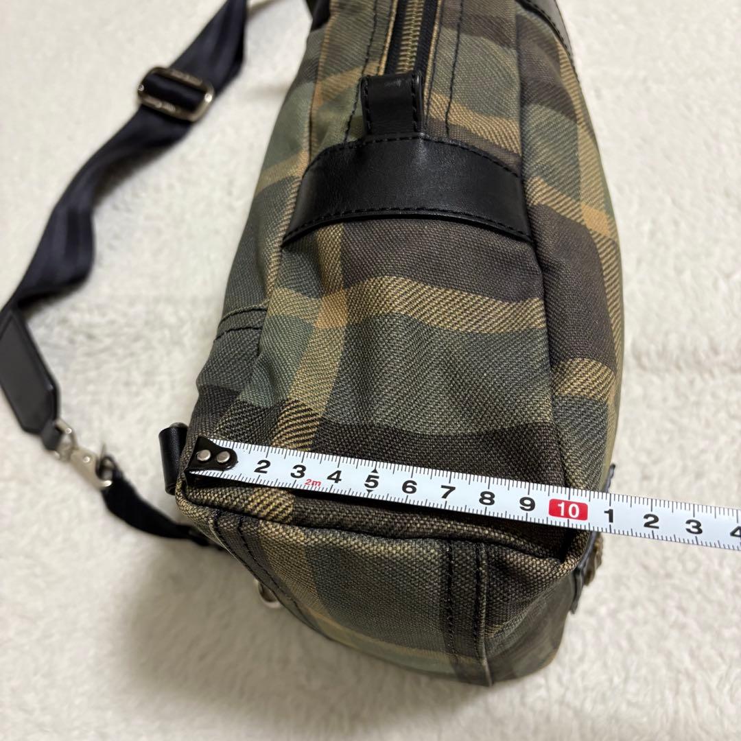 ヴィヴィアンウエストウッド キャンバス×レザー ワンショルダー ボディーバッグ