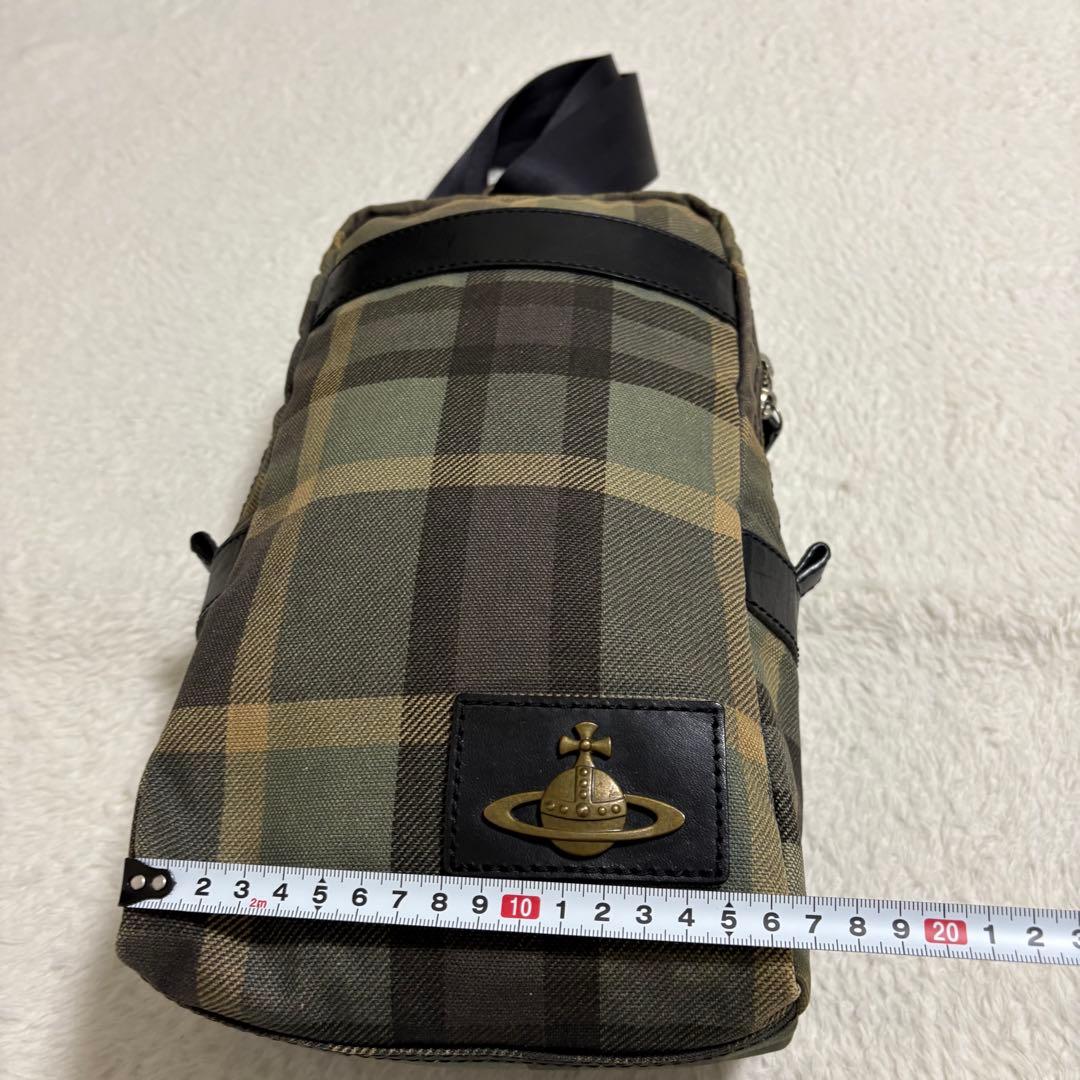 ヴィヴィアンウエストウッド キャンバス×レザー ワンショルダー ボディーバッグ