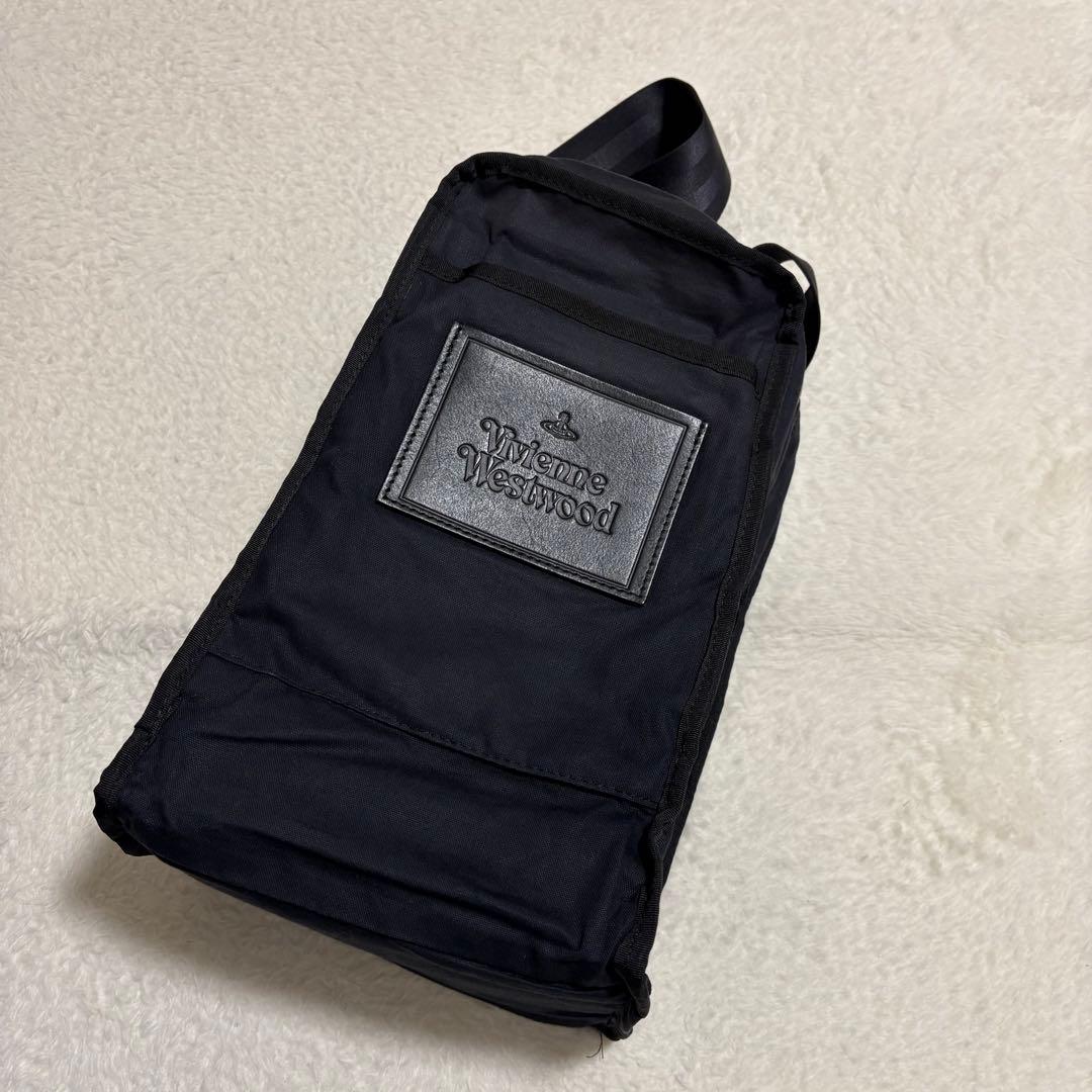 ヴィヴィアンウエストウッド キャンバス×レザー ワンショルダー ボディーバッグ