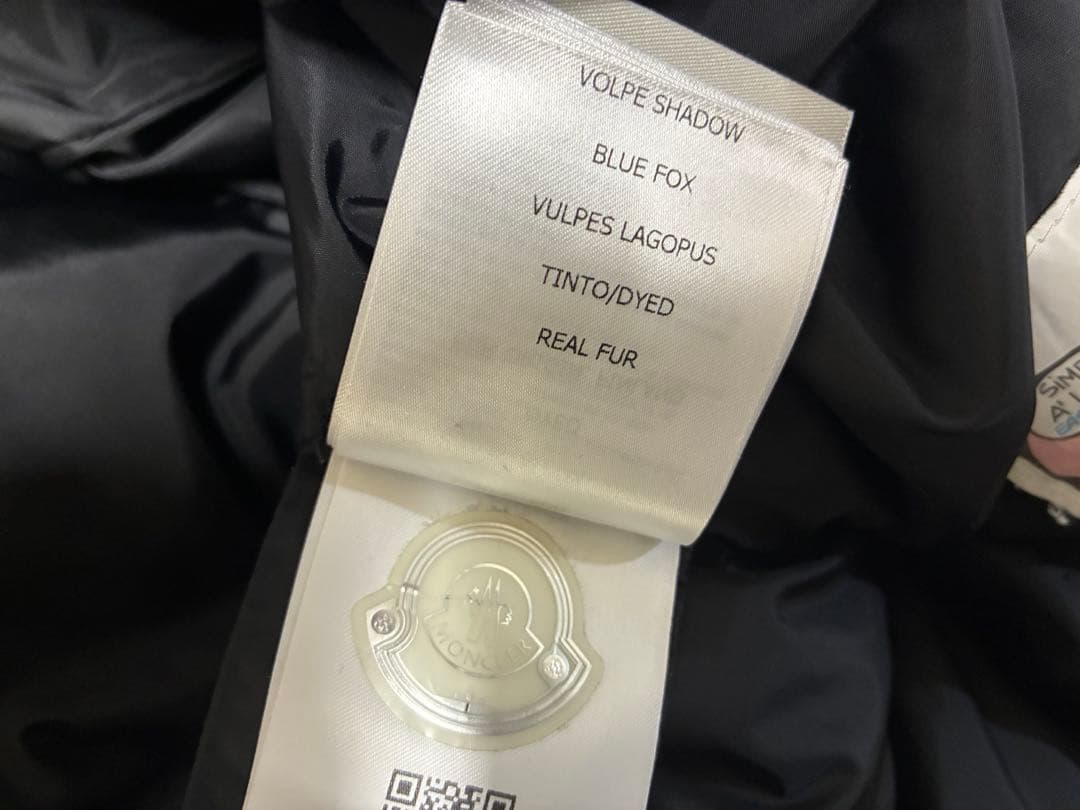 モンクレール EFFRAIE エフレ ファー付ダウン 黒 正規品