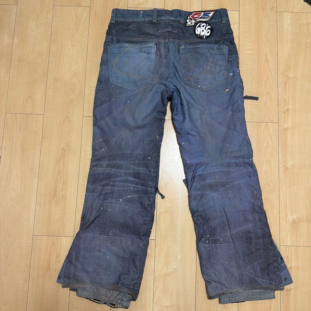 686 スノーボード　ウェア　パンツ　デニム感　L