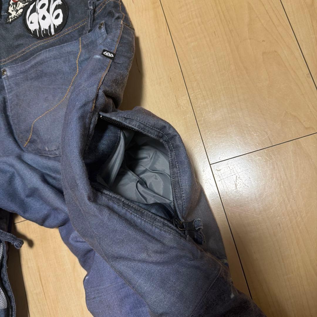 686 スノーボード　ウェア　パンツ　デニム感　L