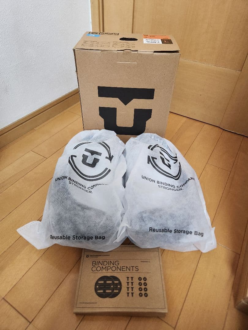 UNION STR ビンディング ホワイト/ブラック　23-24 L