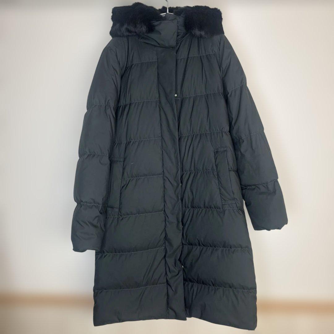 URBAN RESEARCH ラビットフードストレッチロングダウン