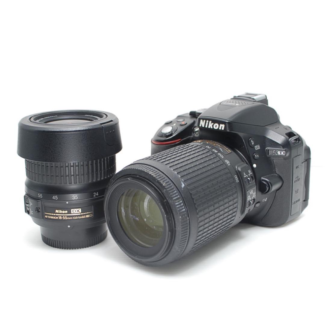 ❤️ダブルレンズセット❤️Nikon D5300 スマホ楽々転送出来ます 美品