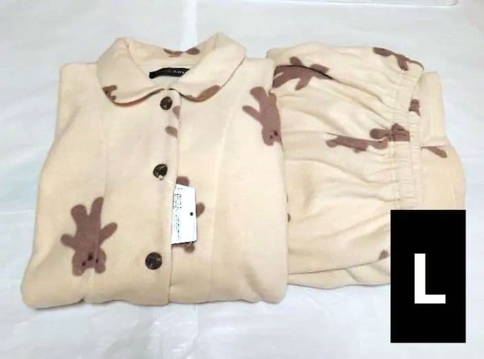 新品タグ付き マタノアツコ パジャマ ルームウェア フリース ボア L