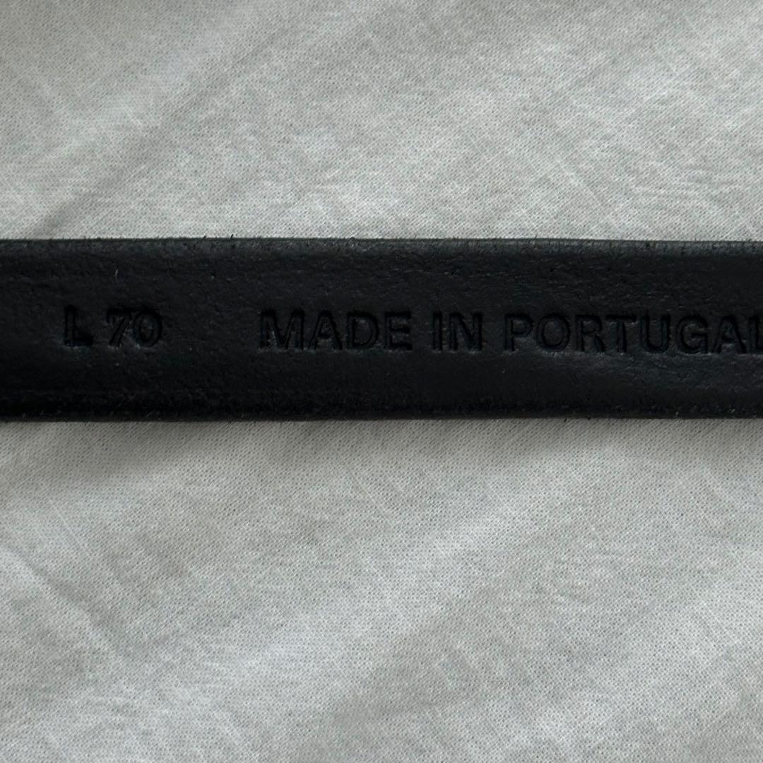 小物 our legacy 2cm belt black L70