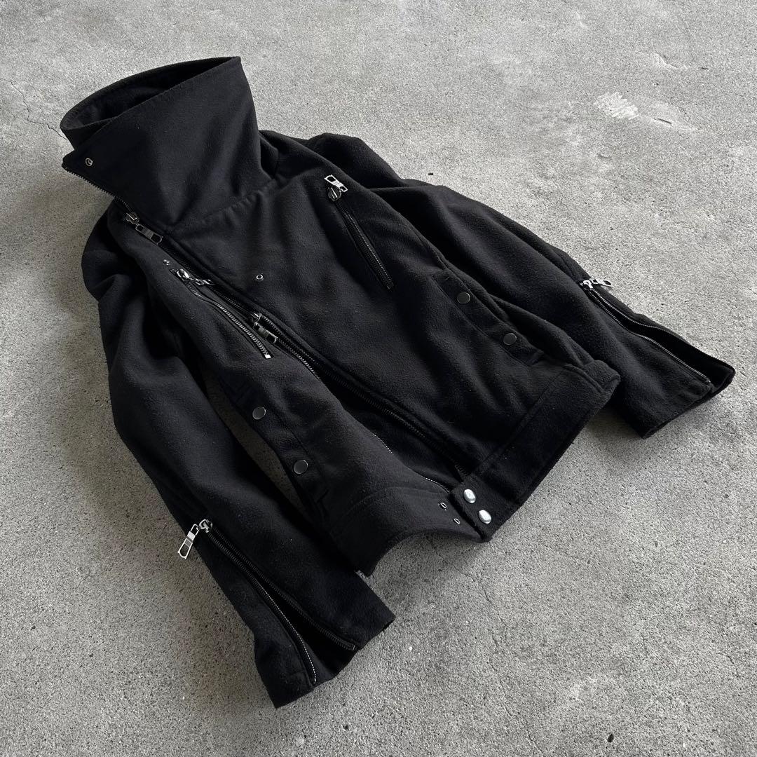 00’s Archive 変形 ハイネック ライダースジャケット EKAM 系