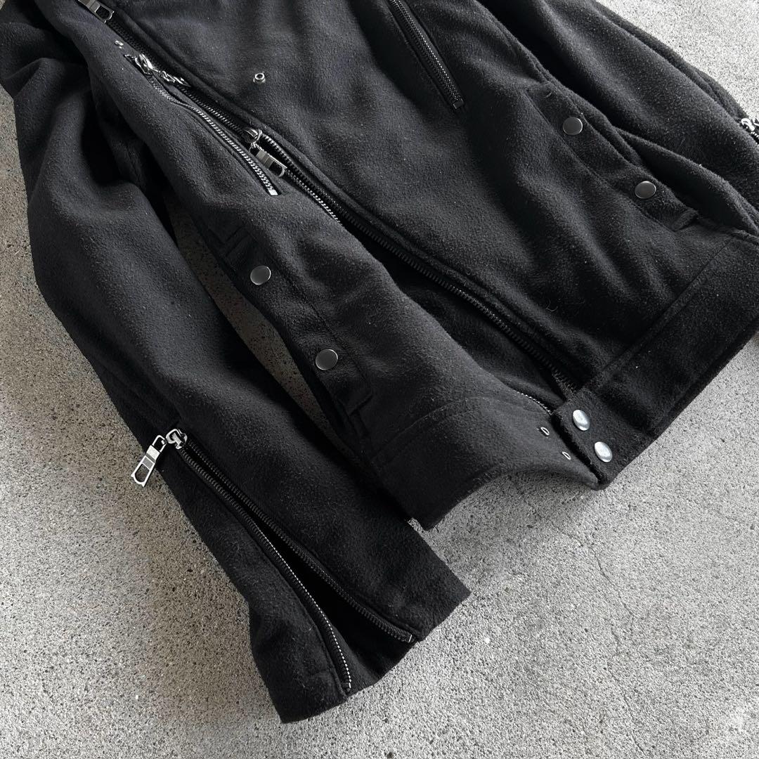 00’s Archive 変形 ハイネック ライダースジャケット EKAM 系