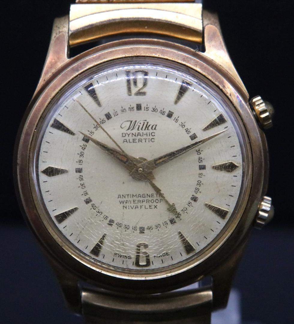 〇 Wilka ウィルカ ダイナミック アラーム 821 手巻き メンズ腕時計