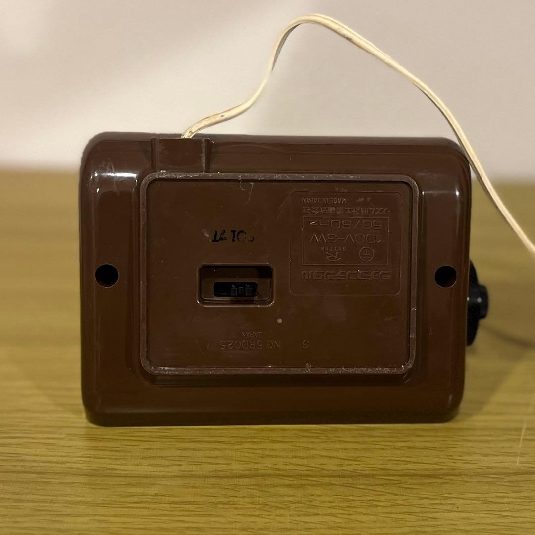 【メンテ済み・動作正常】CITIZENパタパタ時計 ハイリーフ・カーチス 茶色