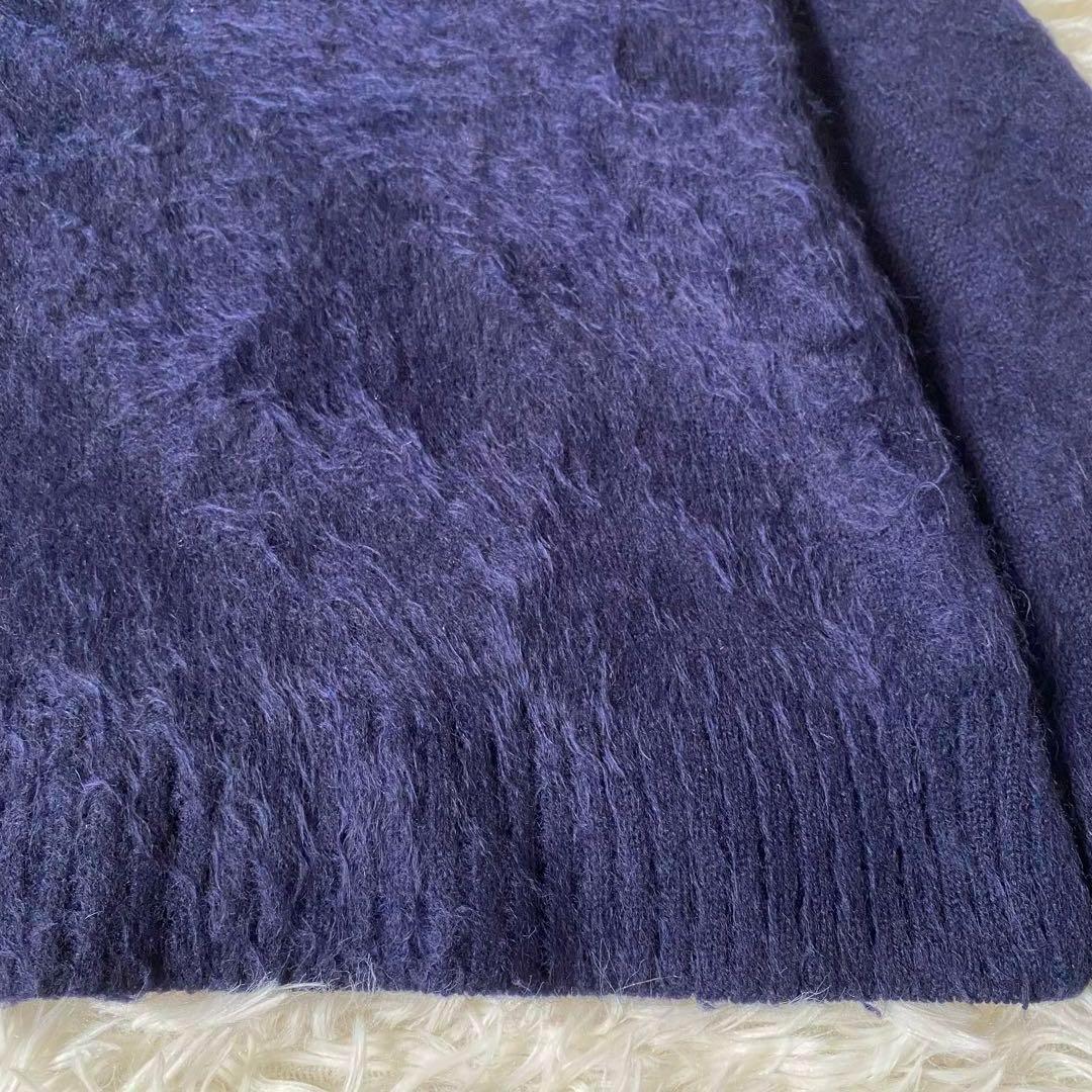 希少◆ドゥロワー カシミヤファーニット【F】ネイビー【定価7.5万】日本製