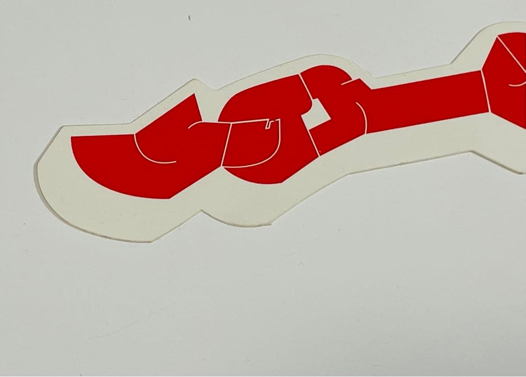 1999 supreme ステッカー”Lowdown Magazine”赤白