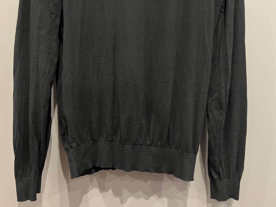 JOHN SMEDLEY ジョンスメドレー タートルネック M ブラック