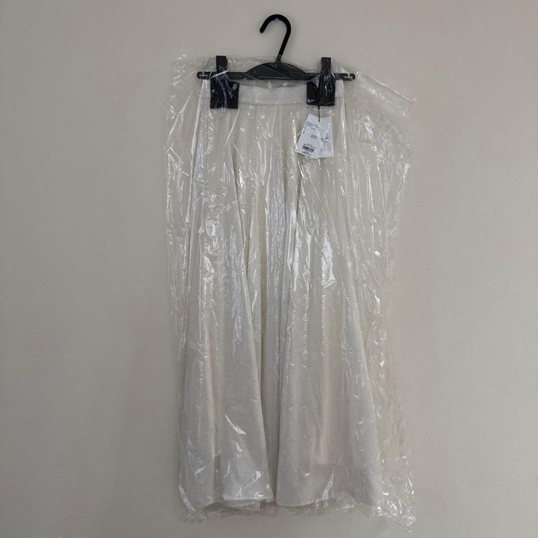 【新品】apart by ハクプリントキリカエフレアスカート アイボリー
