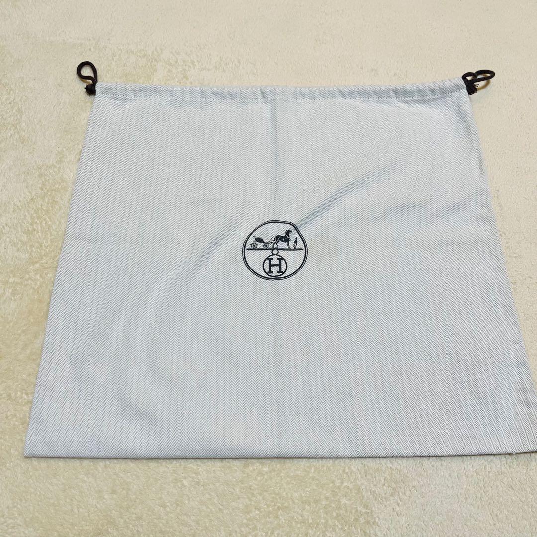 エルメス マフラー ブラック×レッド フリンジ 保存袋付き 美品