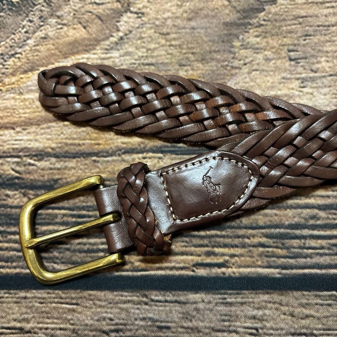 小物 RALPH LAUREN / leather mesh belt