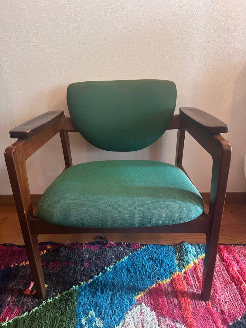 オールドカリモク　チェア　1人掛け アンティーク　ミッドセンチュリー
